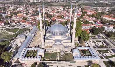 Selimiye Camisi’nin dış cephe restorasyonu, minare ve kurşun işleri tamamlandı