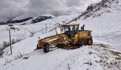 Trabzon’un yüksek kesimlerinde karla mücadele çalışması yürütülüyor