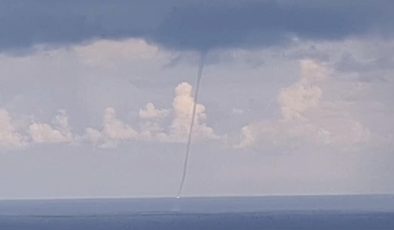 Zonguldak’ta denizde hortum oluştu