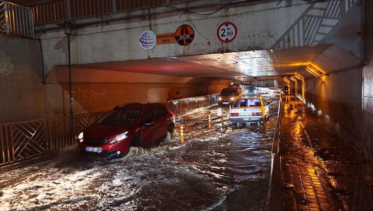 Bursa’da sağanak etkili oldu