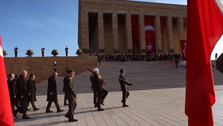 Büyük Önder Atatürk için Anıtkabir’de devlet töreni düzenlendi