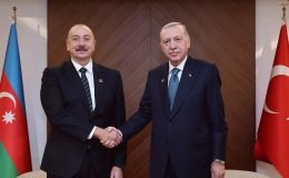 Cumhurbaşkanı Erdoğan, Azerbaycan Cumhurbaşkanı Aliyev ile bir araya geldi