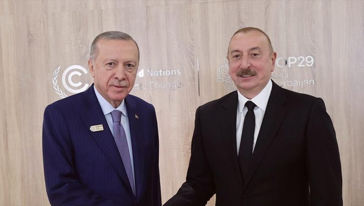 Cumhurbaşkanı Erdoğan, Azerbaycan Cumhurbaşkanı Aliyev ile görüştü