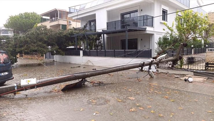 Edremit Körfezi’nde sağanak ve lodos su baskınlarına yol açtı