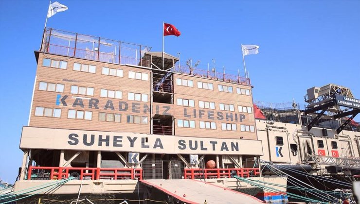 Hatay’da depremzedelere geçici yuva olan gemi olası afetler için hazır