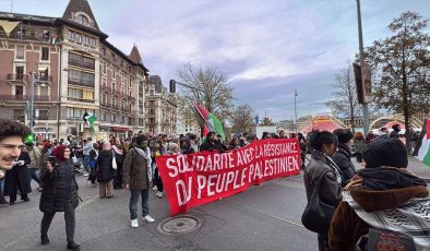 İsrail’in Gazze ve Lübnan’daki saldırıları Cenevre’de protesto edildi