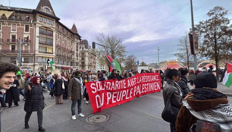 İsrail’in Gazze ve Lübnan’daki saldırıları Cenevre’de protesto edildi