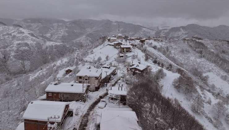 Samsun’un yüksek kesimleri beyaza büründü