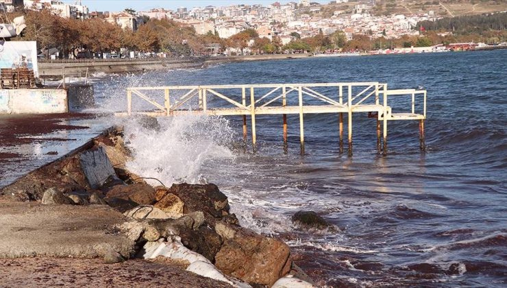 Tekirdağ’da deniz ulaşımına poyraz engeli