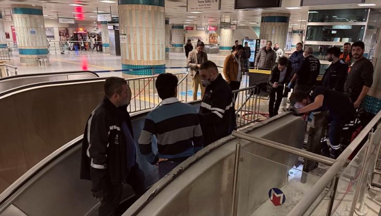 Yenikapı metro istasyonunda yangın