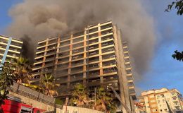 Alanya’da tadilat yapılan otelde çıkan yangın söndürüldü