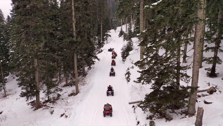 Ilgaz Dağı’nda doğa ile iç içe ATV safari turları yapılmaya başlandı