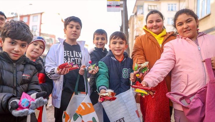 Konya’da çocuklar üç ayları “şivlilik” geleneğiyle kutluyor