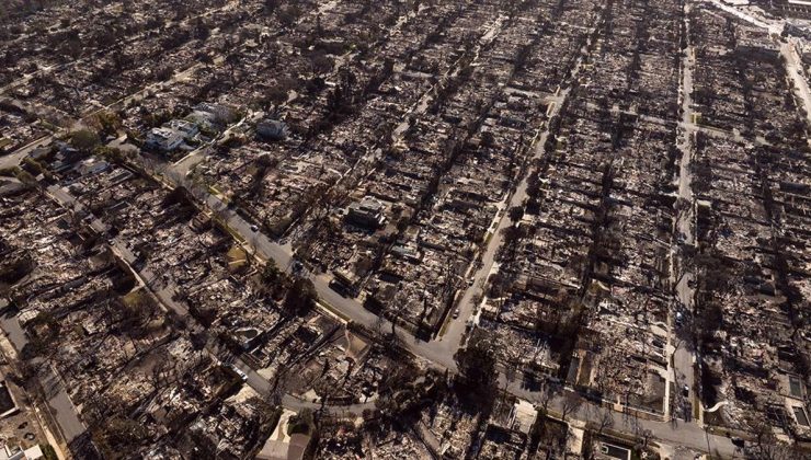 Los Angeles’taki yangınlarda, California’nın son 40 yıldaki en geniş kentsel alanı yandı